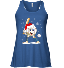 Christmas Baseball Santa Xmas Gift Lover Women's Racerback Tank Women's Racerback Tank - FordPhuMy