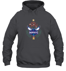 NBA Charlotte Hornets Logo merry Christmas gilf Hooded Sweatshirt Hooded Sweatshirt - FordPhuMy