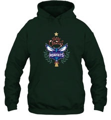 NBA Charlotte Hornets Logo merry Christmas gilf Hooded Sweatshirt Hooded Sweatshirt - FordPhuMy