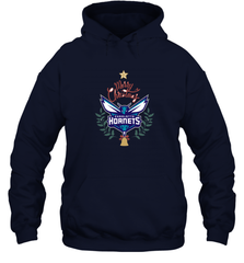 NBA Charlotte Hornets Logo merry Christmas gilf Hooded Sweatshirt Hooded Sweatshirt - FordPhuMy