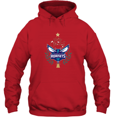 NBA Charlotte Hornets Logo merry Christmas gilf Hooded Sweatshirt Hooded Sweatshirt - FordPhuMy