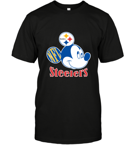 Nfl Pittsburgh Steelers Mickey Team Men's T-Shirt Men's T-Shirt / Black / S Men's T-Shirt - FordPhuMy