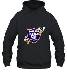 Nfl Oakland Raiders Champion Mickey Mouse Hooded Sweatshirt