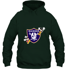 Nfl Oakland Raiders Champion Mickey Mouse Hooded Sweatshirt Hooded Sweatshirt - FordPhuMy
