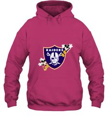 Nfl Oakland Raiders Champion Mickey Mouse Hooded Sweatshirt Hooded Sweatshirt - FordPhuMy