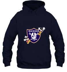 Nfl Oakland Raiders Champion Mickey Mouse Hooded Sweatshirt