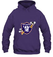 Nfl Oakland Raiders Champion Mickey Mouse Hooded Sweatshirt Hooded Sweatshirt - FordPhuMy