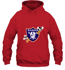 Nfl Oakland Raiders Champion Mickey Mouse Hooded Sweatshirt Hooded Sweatshirt - FordPhuMy