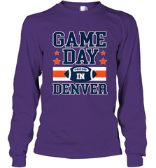 NFL Denver Co Game Day Football Home Team Colors Long Sleeve T-Shirt Long Sleeve T-Shirt - FordPhuMy