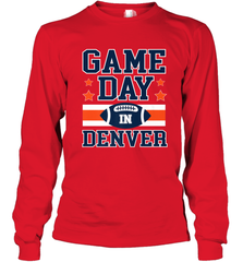 NFL Denver Co Game Day Football Home Team Colors Long Sleeve T-Shirt Long Sleeve T-Shirt - FordPhuMy