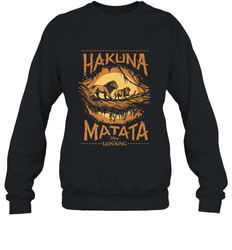 Disney The Lion King Live Action Hakuna Matata Sunset Poster Crewneck Sweatshirt
