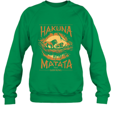 Disney The Lion King Live Action Hakuna Matata Sunset Poster Crewneck Sweatshirt Crewneck Sweatshirt - FordPhuMy