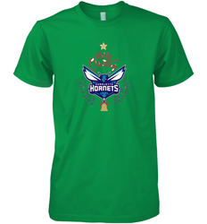NBA Charlotte Hornets Logo merry Christmas gilf Men's Premium T-Shirt