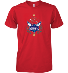 NBA Charlotte Hornets Logo merry Christmas gilf Men's Premium T-Shirt Men's Premium T-Shirt - FordPhuMy