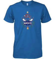 NBA Charlotte Hornets Logo merry Christmas gilf Men's Premium T-Shirt Men's Premium T-Shirt - FordPhuMy