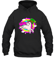 Irish Leprechaun Unicorn Cute St Patricks Day Ireland Hooded Sweatshirt