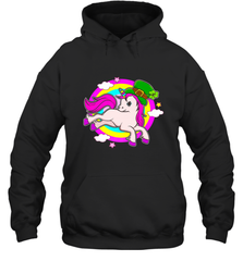 Irish Leprechaun Unicorn Cute St Patricks Day Ireland Hooded Sweatshirt Hooded Sweatshirt - FordPhuMy