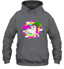 Irish Leprechaun Unicorn Cute St Patricks Day Ireland Hooded Sweatshirt Hooded Sweatshirt - FordPhuMy