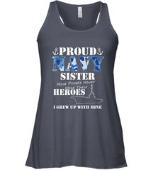US Military Proud Navy Sister Men or Women Women's Racerback Tank Women's Racerback Tank - FordPhuMy