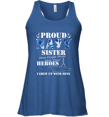 US Military Proud Navy Sister Men or Women Women's Racerback Tank Women's Racerback Tank - FordPhuMy