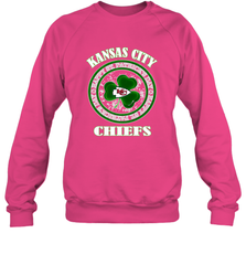 NFL Kansas City Chiefs Logo Happy St Patrick's Day Crewneck Sweatshirt Crewneck Sweatshirt - FordPhuMy