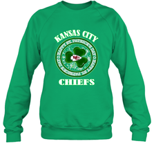 NFL Kansas City Chiefs Logo Happy St Patrick's Day Crewneck Sweatshirt Crewneck Sweatshirt - FordPhuMy