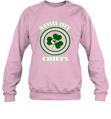 NFL Kansas City Chiefs Logo Happy St Patrick's Day Crewneck Sweatshirt Crewneck Sweatshirt - FordPhuMy