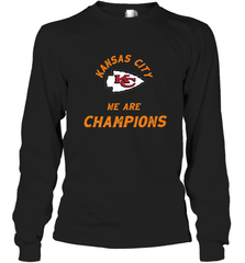 KC Kansas City Tribal Arrowhead we are Champions Long Sleeve T-Shirt Long Sleeve T-Shirt - FordPhuMy
