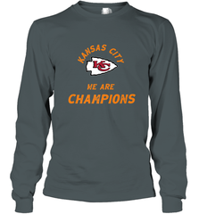 KC Kansas City Tribal Arrowhead we are Champions Long Sleeve T-Shirt Long Sleeve T-Shirt - FordPhuMy