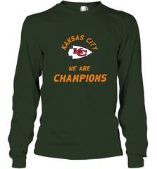 KC Kansas City Tribal Arrowhead we are Champions Long Sleeve T-Shirt Long Sleeve T-Shirt - FordPhuMy