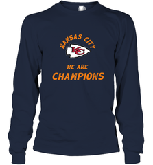 KC Kansas City Tribal Arrowhead we are Champions Long Sleeve T-Shirt Long Sleeve T-Shirt - FordPhuMy