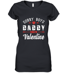 Funny Valentine's Day Present For Your Little Girl, Daughter Women's V-Neck T-Shirt Women's V-Neck T-Shirt - FordPhuMy