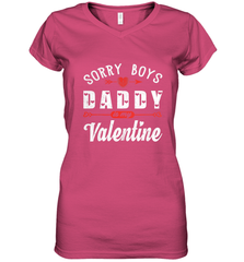 Funny Valentine's Day Present For Your Little Girl, Daughter Women's V-Neck T-Shirt Women's V-Neck T-Shirt - FordPhuMy