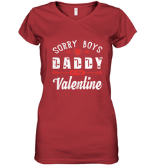 Funny Valentine's Day Present For Your Little Girl, Daughter Women's V-Neck T-Shirt Women's V-Neck T-Shirt - FordPhuMy