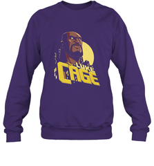 Marvel The Defenders Luke Cage Profile Crewneck Sweatshirt Crewneck Sweatshirt - FordPhuMy