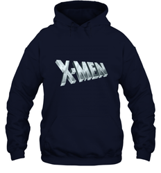 Marvel X Men Logo Retro 90s Animated Series Hooded Sweatshirt