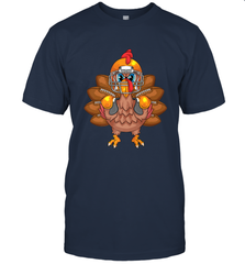 Cool Turkey Football Feathers Funny Thanksgiving Sports Gift Men's T-Shirt Men's T-Shirt - FordPhuMy