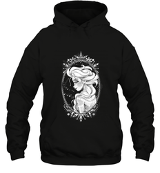Disney Frozen Elsa Sketch Portrait Snowflakes Hooded Sweatshirt