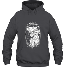 Disney Frozen Elsa Sketch Portrait Snowflakes Hooded Sweatshirt Hooded Sweatshirt - FordPhuMy