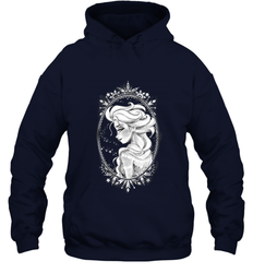 Disney Frozen Elsa Sketch Portrait Snowflakes Hooded Sweatshirt