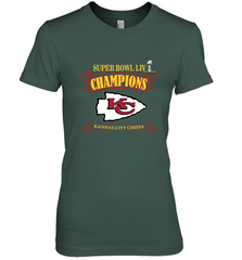 NFL Kansas City Chiefs Pro Line by Fanatics Super Bowl LIV Champions Women's Premium T-Shirt Women's Premium T-Shirt - FordPhuMy