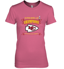 NFL Kansas City Chiefs Pro Line by Fanatics Super Bowl LIV Champions Women's Premium T-Shirt Women's Premium T-Shirt - FordPhuMy