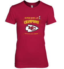 NFL Kansas City Chiefs Pro Line by Fanatics Super Bowl LIV Champions Women's Premium T-Shirt Women's Premium T-Shirt - FordPhuMy