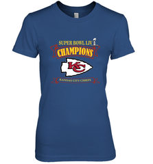 NFL Kansas City Chiefs Pro Line by Fanatics Super Bowl LIV Champions Women's Premium T-Shirt Women's Premium T-Shirt - FordPhuMy