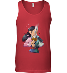 Disney Mulan Anime Half Girl Half Warrior Men's Tank Top Men's Tank Top - FordPhuMy