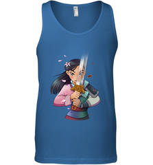 Disney Mulan Anime Half Girl Half Warrior Men's Tank Top Men's Tank Top - FordPhuMy
