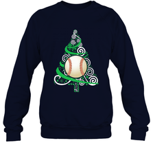 Christmas Tree Funny Cool Baseball Christmas Gifts Sports Crewneck Sweatshirt Crewneck Sweatshirt - FordPhuMy
