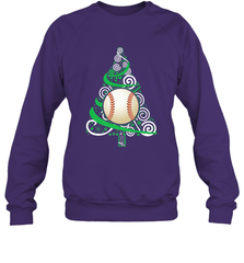 Christmas Tree Funny Cool Baseball Christmas Gifts Sports Crewneck Sweatshirt Crewneck Sweatshirt - FordPhuMy