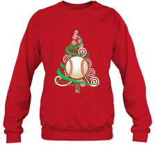 Christmas Tree Funny Cool Baseball Christmas Gifts Sports Crewneck Sweatshirt Crewneck Sweatshirt - FordPhuMy
