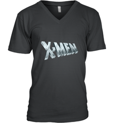 Marvel X Men Logo Retro 90s Animated Series Men's V-Neck